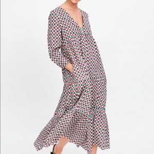 Zara Geometric Print Dress